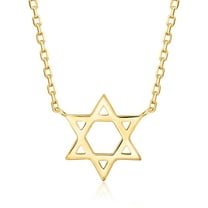 Ross-Simons Italian 14kt Yellow Gold Star Of David Necklace, Women's, Adult
