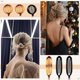 thumbnail image 5 of 12 pinzas para el pelo de plátano, peines clásicos grandes, doble peine, pinza de plátano, pinza para el pelo, pinza para el pelo, cola de caballo, para mujeres y niñas, 4 estilos (negro, color carey) JFHHH pequeña, 5 of 5