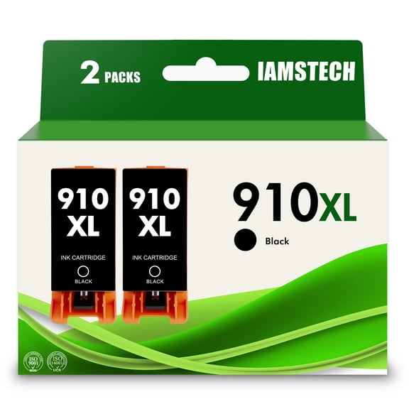 910XL Ink Cartridge Black Compatible for HP 910XL 910 for OfficeJet 8022 8010 8012 OfficeJet Pro 8035 8020 8028 Printer Ink High Capactiy,2-Pack