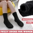 thumbnail image 2 of Dalrosia Womens Fuzzy Socks Cozy Fluffy Winter Cabin Slipper Warm Soft Microfiber Plush Home Sleeping Socks, 2 of 5