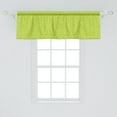 thumbnail image 2 of Ambesonne Green Leaf Window Valance, Doodle Curly Flora, 54" X 18", Yellow Green White, 2 of 3