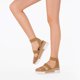 thumbnail image 5 of Sandalias de Cuña DREAM PAIRS REED-1 Camel con Tiras Elásticas, 5 of 6