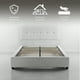 thumbnail image 3 of Ilios Innova | Base de Cama Matrimonial Tapizada en Tela Gris con Cabecera Capitoneada, Estructura de Madera y Somier de Tablillas Resistentes, 3 of 9