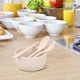 thumbnail image 5 of Juego de cuenco, cuchara, palillos y tenedor | Vajilla duradera de 4 piezas | Cubiertos aptos para lavavajillas | Diseño moderno y elegante para comidas informales y formales en casa | Regalo id, 5 of 5