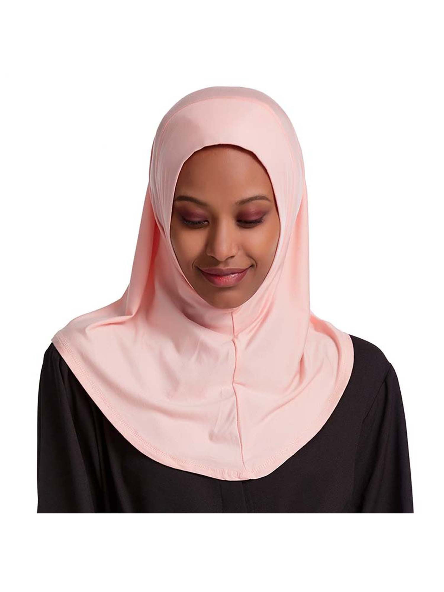 Women Muslim Hijab Islamic Headscarf Satin Silk Scarf Head Cover One Piece Wrap 