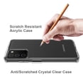 thumbnail image 6 of Xpm Case for Samsung Galaxy A03S Hybrid Transparent Clear Acrylic Back Hard PC Soft TPU Full Protective Bumper Extra Shock-Absorb Cover for Galaxy A03S - Clear, 6 of 7