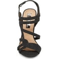 thumbnail image 5 of Lauren Lorraine Black Strappy Glittery Gidget Sandal HIgh Heel Formal Pump (5.5), 5 of 6