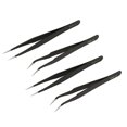 thumbnail image 3 of Stainless Steel Tweezers, Sturdy Anti Static Tweezers Strong Clamping Accurate Polishing With Protective Cover For Beauty, 3 of 8