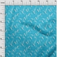 thumbnail image 3 of oneOone Cotton Cambric Medium Blue Fabric Tropical Diy Clothing Quilting Fabric Print Fabric By Yard 56 Inch Wide, 3 of 5
