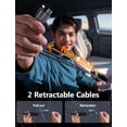 thumbnail image 2 of Cargador de coche BYUVEVSR Starlight retráctil 4 en 1 de 66 W y 2,5 m, 2 of 8