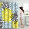 thumbnail image 1 of Cortina de ducha myvepuop de 70 x 70 pulgadas con 12 ganchos de plástico, impermeable, para baño, resistente, lavable a máquina, secado rápido, color azul claro, talla única, 1 of 8