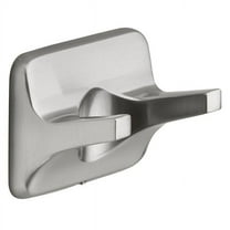 Double Robe Hook, Brushed Nickel
