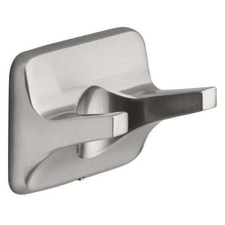 Double Robe Hook, Brushed Nickel