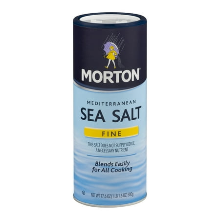Morton Mediterranean Sea Salt Fine, 17.6 OZ