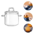 thumbnail image 5 of Transparent Glass Dessert Bowl with Lid and Thickened Handle for Kitchen Use Soup Noodles Porridge 1Pc, 5 of 5