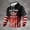 Red-2, variant on Men's Usa Patriotic Hoodies American 250Th Anniversary Usa American Flag Printed Fourth of July Shirt Patriotic Hoodie