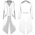 thumbnail image 2 of Xmyrz Mens Lightweight Jackets Faddish Vintage Style Tailcoat Gothic Praty Long Sleeve Punk Plus Size Top Coat Outerwear Jacket, 2 of 4