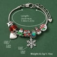 thumbnail image 4 of exquisite Snowflake & Tree Charm Christmas Bracelet - Sparkling Rhinestones, adjustable Clasp, Perfect for Holiday Parties, Gifts, and Winter Fashion accessories, 4 of 7