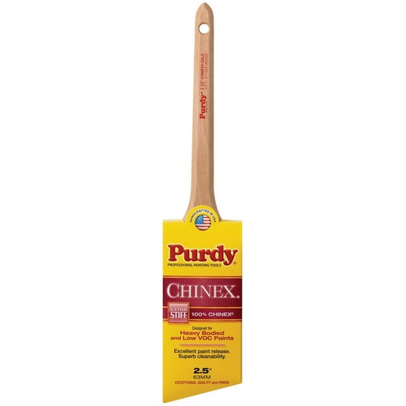 Purdy Chinex Dale 144080925 Trim Brush, Nylon Bristle, Rat Tail Handle