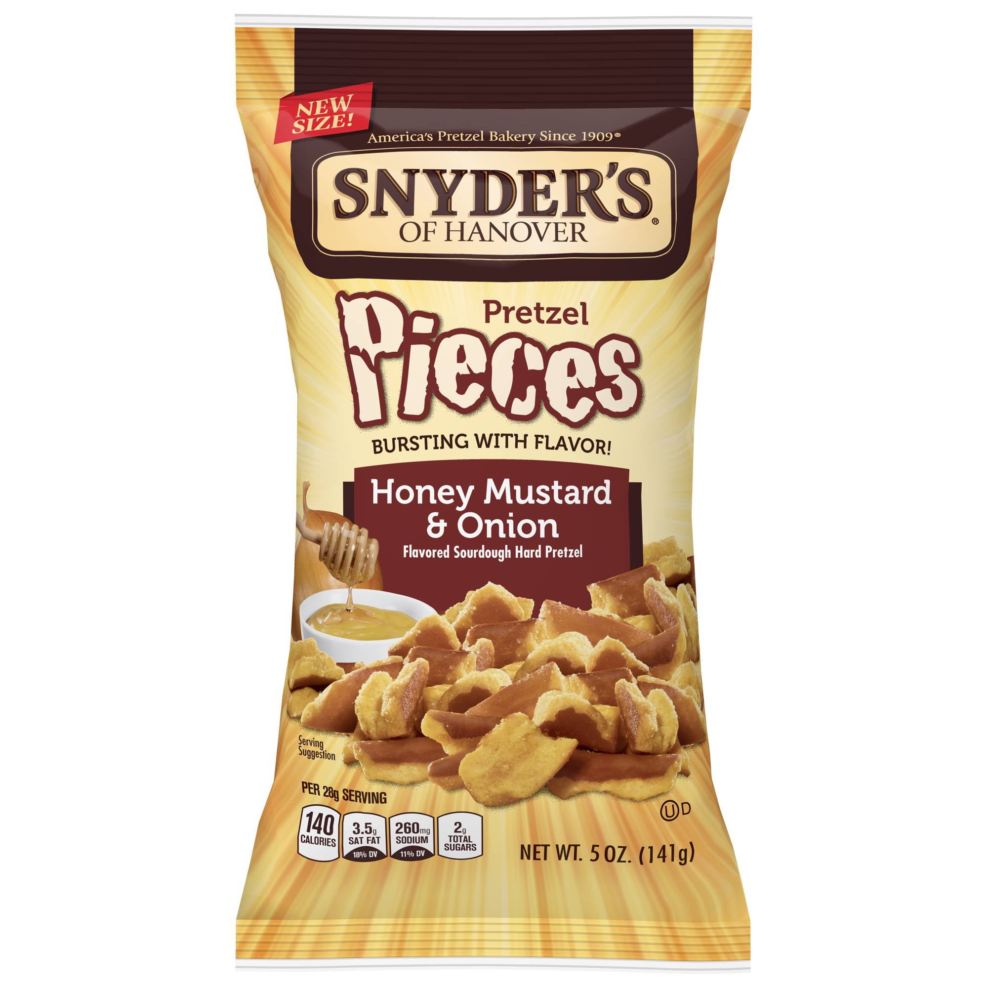 Snyder's of Hanover Pretzel Pieces, Honey Mustard & Onion, (Pack of 8