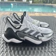 thumbnail image 1 of Adi-das Impact FLX White Silver Metallic Men's Athletic Shoes GX8109 Size 10, 1 of 6