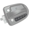 thumbnail image 3 of Global Link Ultra Pro ES Bluetooth Travel Trailer Entrance Lock, Black Powder Coat, 3 of 4
