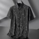 thumbnail image 3 of Camisa de manga corta de verano para hombre, talla grande, estampado de lujo, camisas casuales de negocios, ropa de marca de moda, 5XL, 6XL, 7XL, 3 of 4
