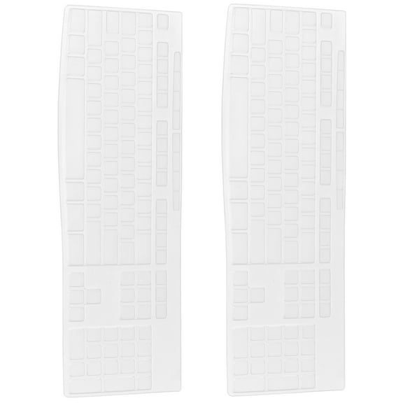 White Silicone Protective Keyboard Cover for MK270 Flexible and Dustproof 2pcs