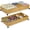 2 Pack(A-Natural), variant on Under Bed Storage Containers with Wheels, 31.5" Large Handwoven Rattan Rolling UnderBed Storage Bins, Tool-free Assembly Under The Bed Organizer Drawers for Bedroom, Sheets Clothes Blankets