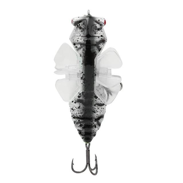 Señuelo de pez duro, cebo de pesca con forma de cigarra biónica con giros giratorios, anzuelo triple de hélice, 7,5 cmY238-6 YUNYI BRAND Deportes