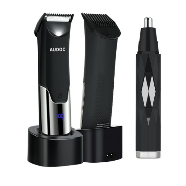 Pubic Hair Body Trimmer for Men & Women, Waterproof Electric Body