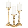 thumbnail image 3 of Gold Classic Candle Holder, 3 of 3