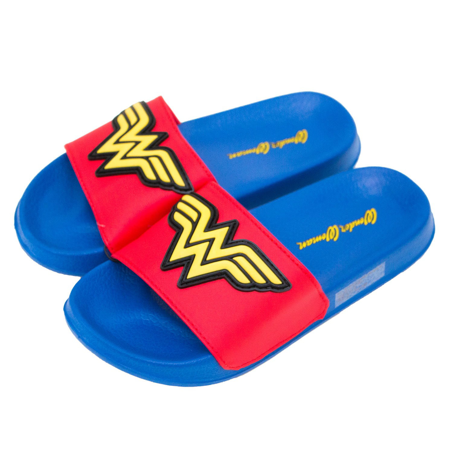 Wonder Woman Blue Youth Soccer Slide 
