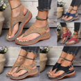 thumbnail image 1 of Sandalias ortopédicas para mujer, chanclas planas informales, zapatos de cuña baja para mujer, talla, 1 of 5