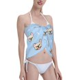 thumbnail image 4 of Kll Cute French Bulldog Print Women'S Sarong Coverups Short Bathing Suit Wrap Skirt Beach Wrap Swimsuit Cover Ups, 4 of 7