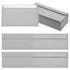 thumbnail image 1 of Uxcell 100 Paquete de Sobres Comerciales Gris Claro #10, Sobres de Carta Autoadhesivos, 1 of 6