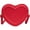 red, variant on Heart Shape Crossbody Bags For Women Solid Pu Leather Shoulder Bags Adjustable Strap Purse Handbags