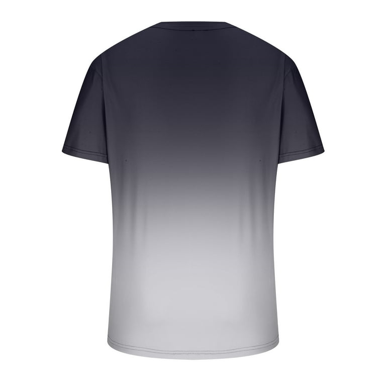 Tie Dye Tshirt Slim Fit Short Sleeve Tee Shirt Fashion Gradient Shirts  Casual Athletic Gym Top Daily Running Tee