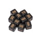 thumbnail image 1 of Dados, Juego De Dados Resistentes A Impactos De 6 Caras Y 10 Piezas, Negro Para Escritorio, 1 of 7