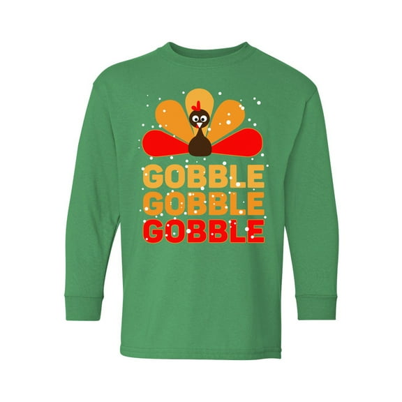 Awkward Styles Thanksgiving Sweater for Kids Youth Gobble Gobble Long Sleeve Shirt