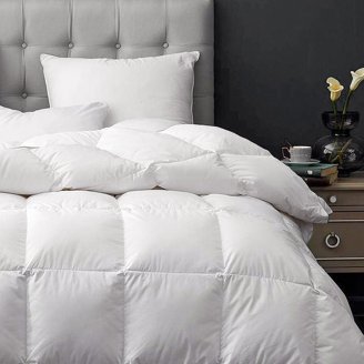 King Size All Season Duvet Insert - 102"x90" Hotel Style Comforter, Box Stitch Quilted, Corner Tabs, Machine Washable White Bedding