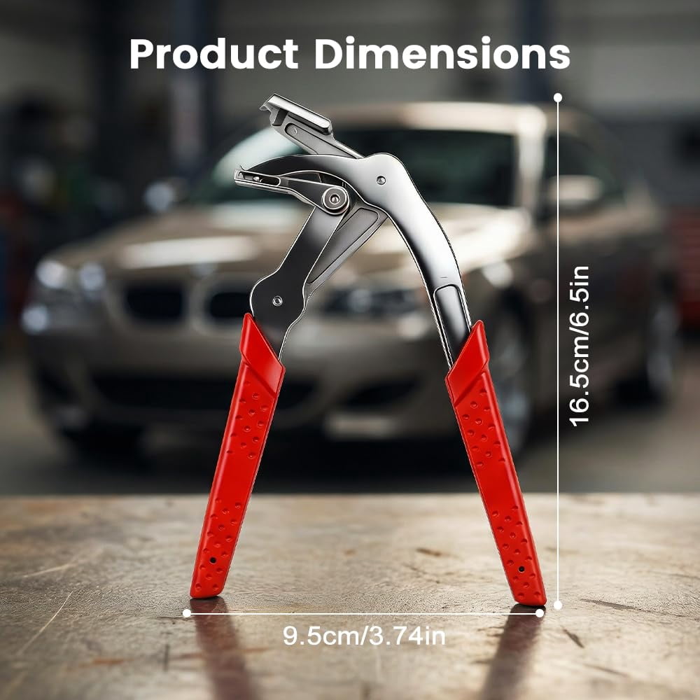 Automotive Clip Removal Tool & Trim Removal Pliers, Multi-Functional Heavy Duty Car Fastener Remover for Door Panels, Trim Clips, Rivets & Interior Panels