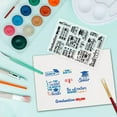 thumbnail image 5 of 1sheet Decorative Clear Stamps Graduation Silicone Stamp Inspiring Words Plastic Stamps Film Frame Transparent, 5 of 9