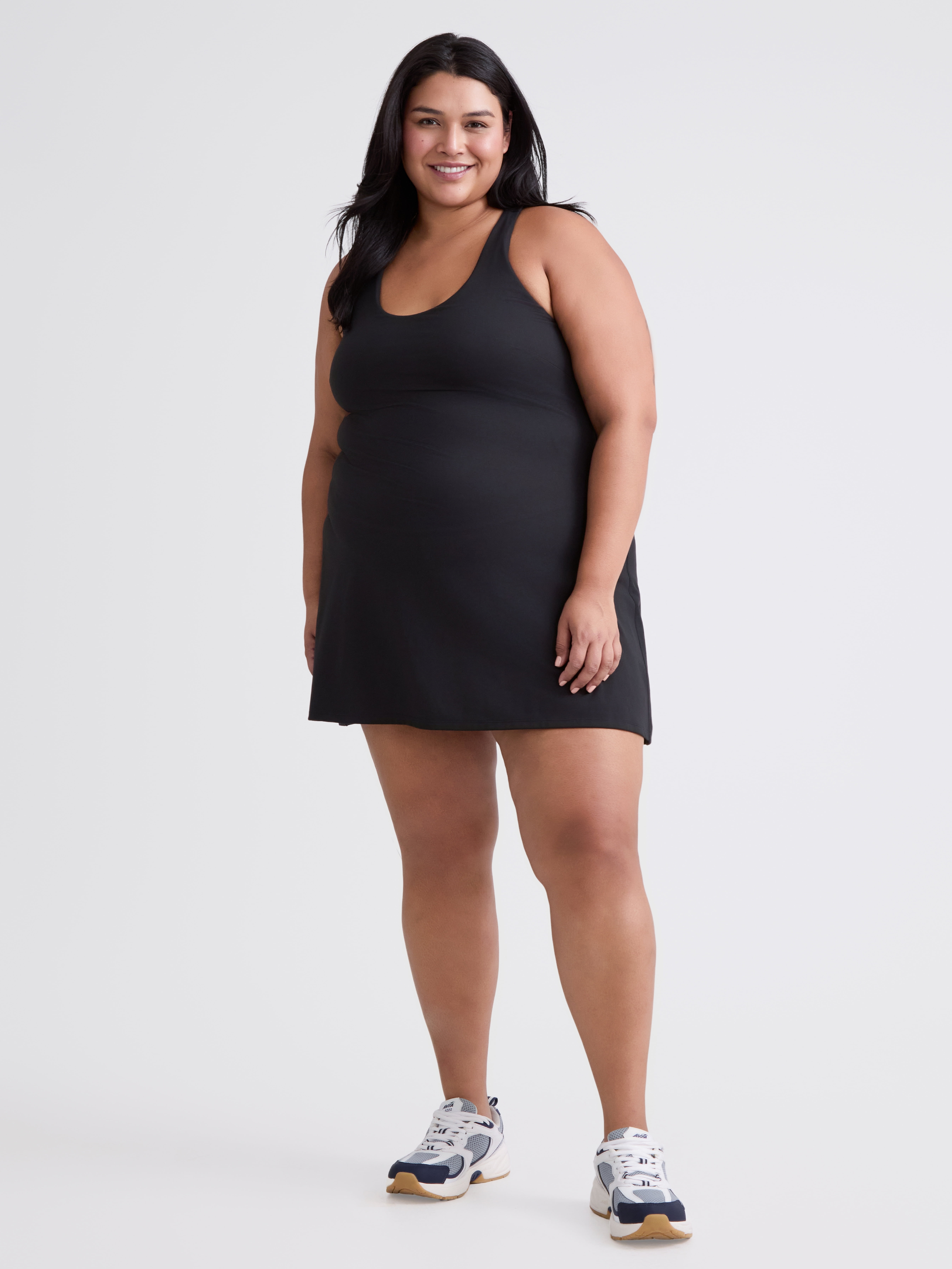 Avia Women's and Women's Plus Active Dress with Built In Bra, Sizes XS-4X