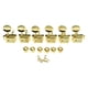 thumbnail image 3 of 6 clavijas de afinación de guitarra vintage de eje dividido, semicerradas, repuestos profesionales, montaje sencillo, 15:1, 6R Dorado, 3 of 10