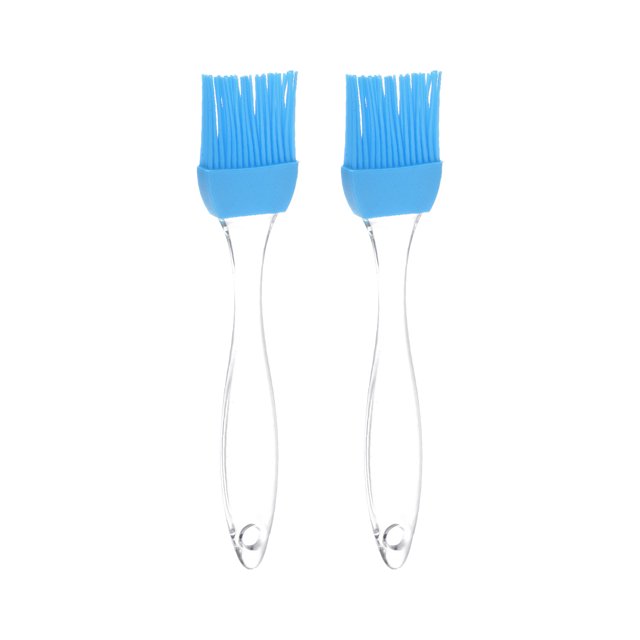 2uds Silicona Repostería Cepillo, 2.17"x7.68" Desmontable Calor-Resistente Hilvanado Aceite Mantequilla Salsa Herramienta para Barbacoa Cocinar Hornear, Azul