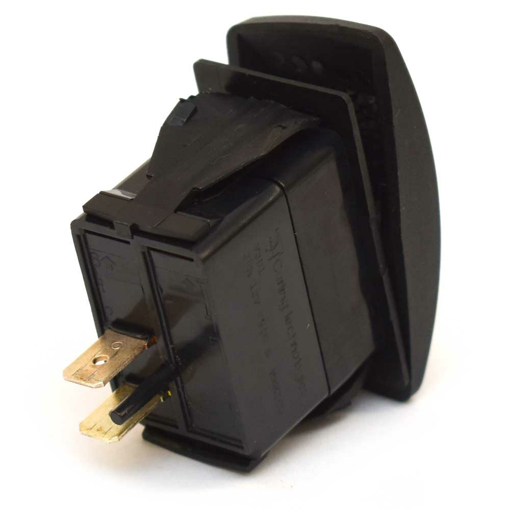 Carling Momentary Contura IV Boat Rocker Switch | Horn 2 Spade 12 Volt