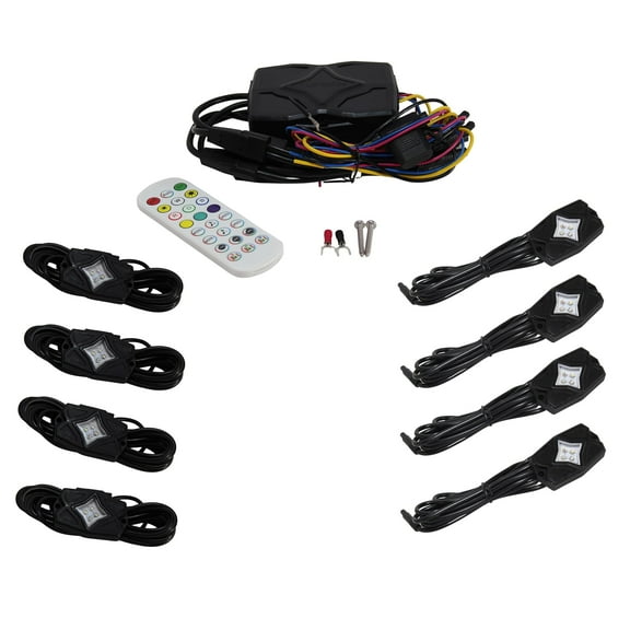 Audiopipe Pipedream Waterproof RGBW LED Rock Light Kit NL-8930UC