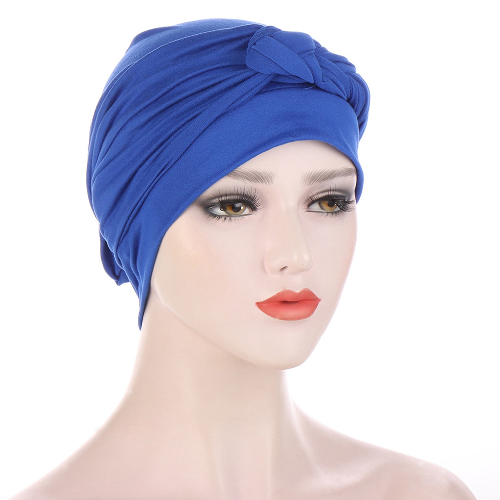 Leesechin Clearance Sun Hat Womens Summer Beading Braid India Hat Muslim  Ruffle Chemo Beanie Turban Wrap Cap 