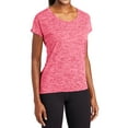thumbnail image 4 of Mafoose Women's Electric Heather Sporty Tee Power Pink Electric Large, 4 of 5
